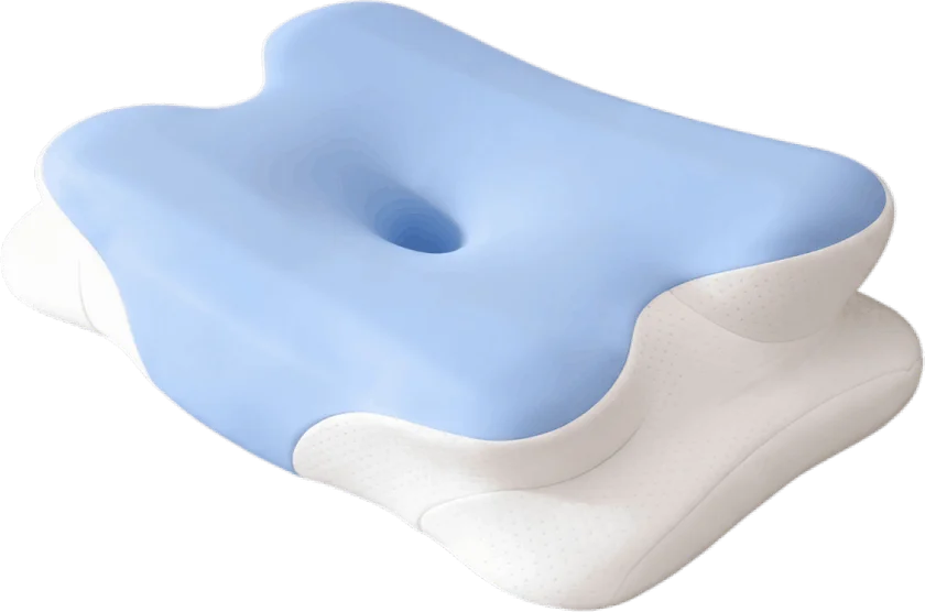 MelaraMax butterfly-contour memory foam pillow